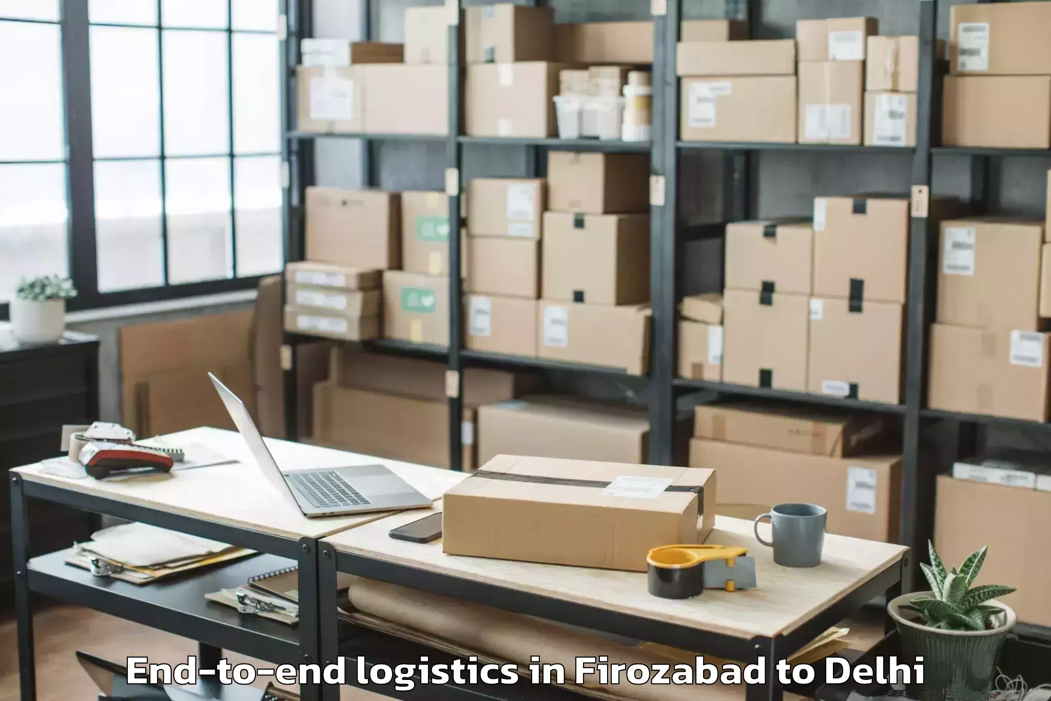 Hassle-Free Firozabad to Kalkaji End To End Logistics